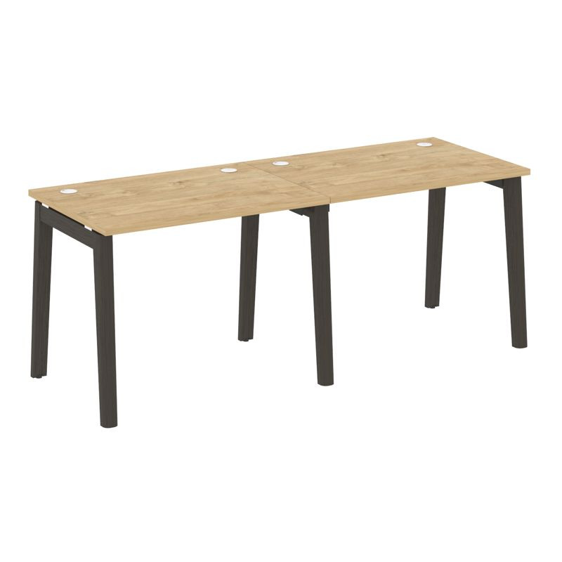 Onix Wood Рабочая станция OW.RS-2.1.7 Тиквуд Светлый/Дуб Темный/Металл Антрацит 1960*720*750