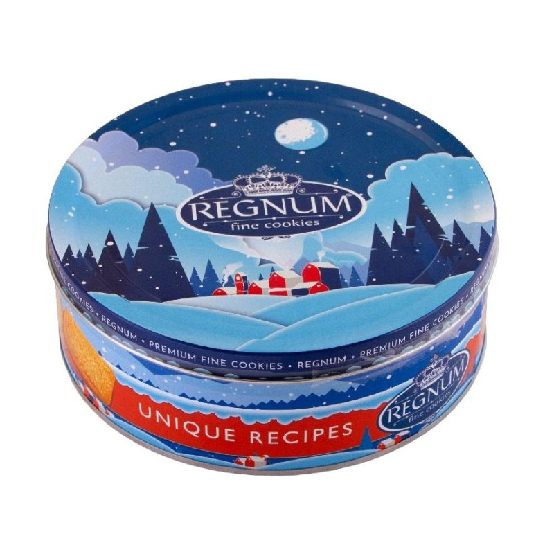 Печенье REGNUM ЗИМНИЙ ЛЕС сдобное со слив.маслом,ж/б, 400 г МС-1-8
