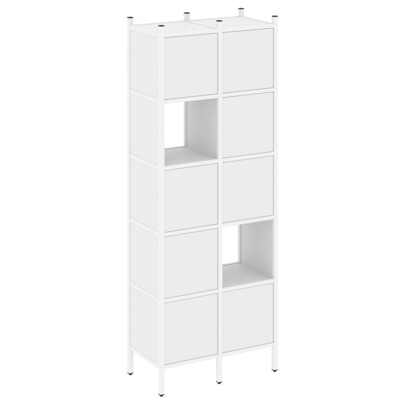 Loft Прямой стеллаж VR.L-05 Белый Бриллиант/Металл Белый 862*446*2280 Loft Прямой стеллаж VR.L-05 Белый Бриллиант/Металл Белый 862*446*2280