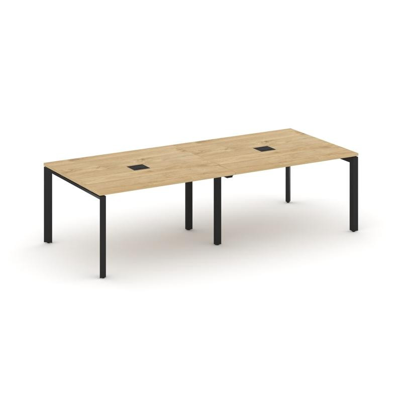 Style Project Стол переговорный SN-59P.SPRG-044 Тиквуд Светлый/Металл Черный 3160*1180*750