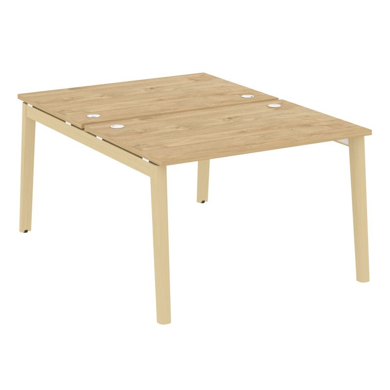 Onix Wood Рабочая станция OW.D.RS-2.2.8 Тиквуд Светлый/Дуб Светлый/Металл Белый 1180*1635*750