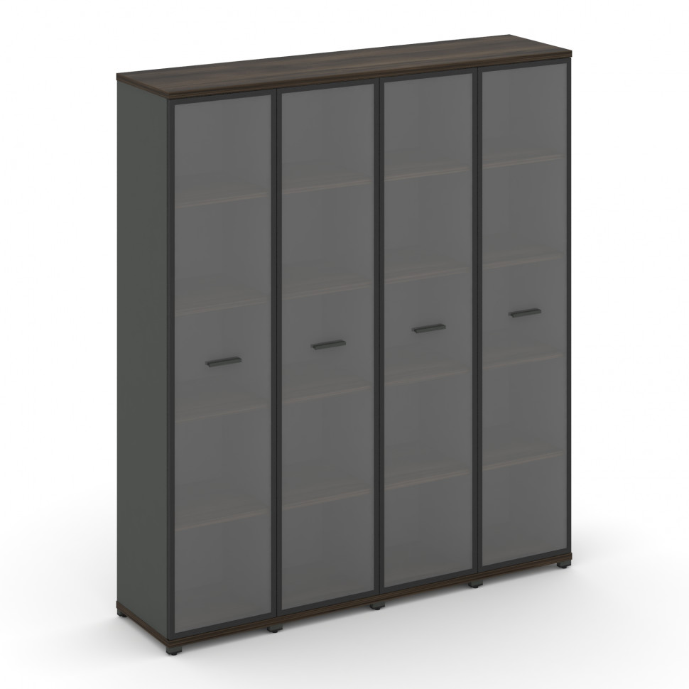 Concept Шкаф 4 узкие секции, 5 ниш CN.STU-548 RPB A Дуб Мали/Антрацит/Металл Антрацит/Прозрачный 166 Concept Шкаф 4 узкие секции, 5 ниш CN.STU-548 RPB A Дуб Мали/Антрацит/Металл Антрацит/Прозрачный 166