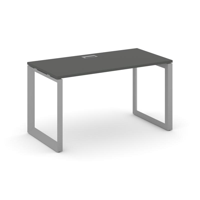 Style Project Стол письменный SN-59O.SP-003 Антрацит/Металл Серый/Серебро Заглушка 1380*600*750