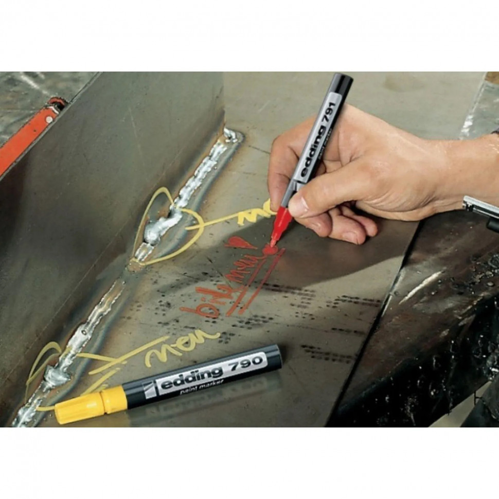 Маркер лаковый EDDING E-790/3 синий 2-3мм, пласт. корп