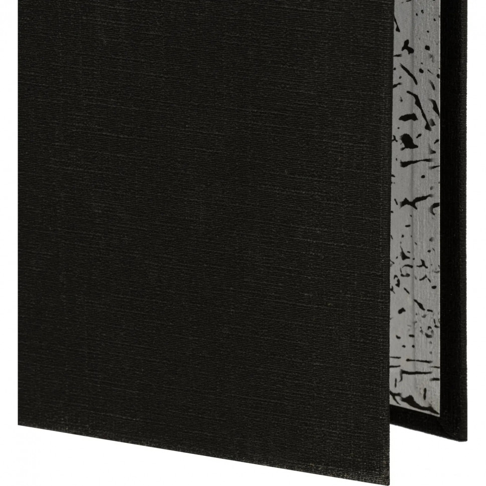 Папка-регистратор 75мм Attache А4 черная РР/бумага без мет. уголка