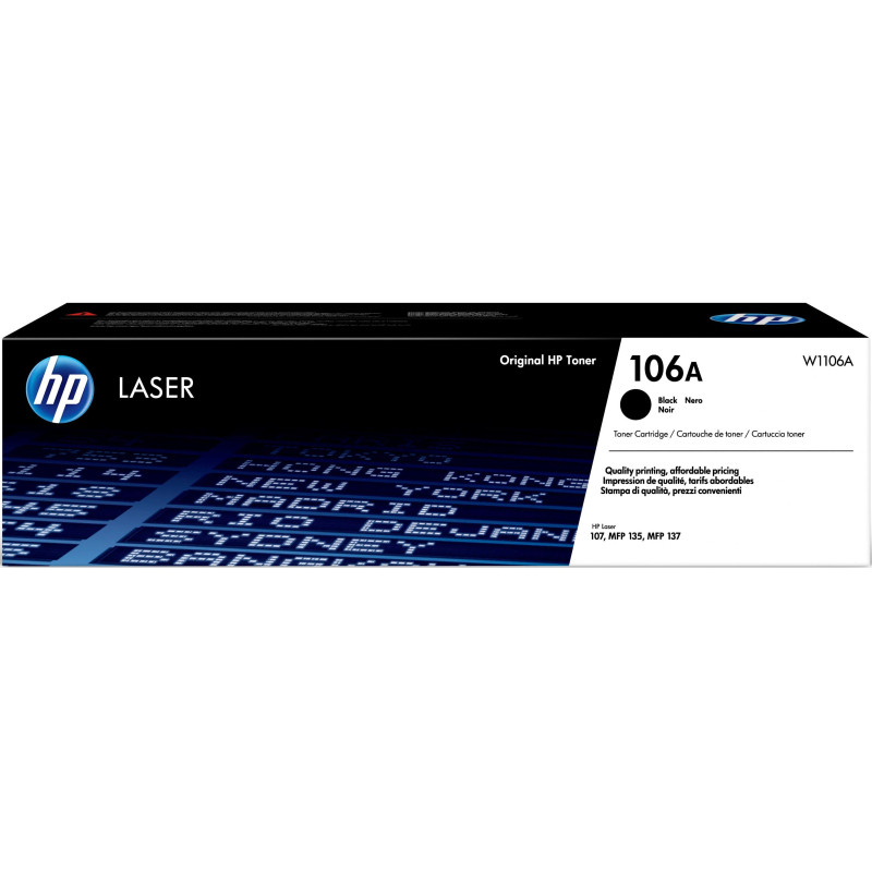 Тонер-картридж HP 106A W1106A чер. для 107/MFP 135/137