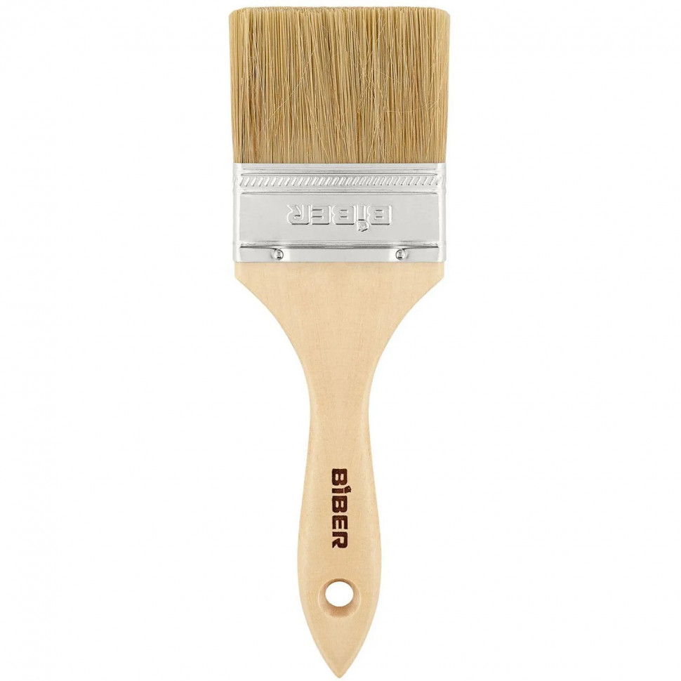 Кисть флейцевая БИБЕР 31004 ЭКО натуральная щетина, 63 мм СПб