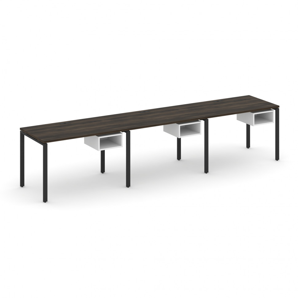 Concept Рабочая станция односторонняя с подвес. тумбами 3 места CN.ORS-122 Дуб Мали/Белый Бриллиант/ Concept Рабочая станция односторонняя с подвес. тумбами 3 места CN.ORS-122 Дуб Мали/Белый Бриллиант/