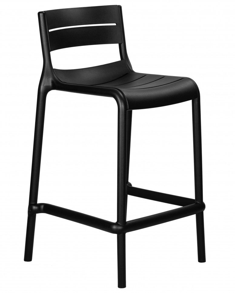 Набор 4 шт Стул полубарный DOBRIN NESSA, черный (B-03)