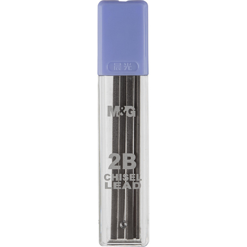 Карандаш механический M&amp;G 2мм 6 гриф./туба в наб., в асс блистер HAMP0173