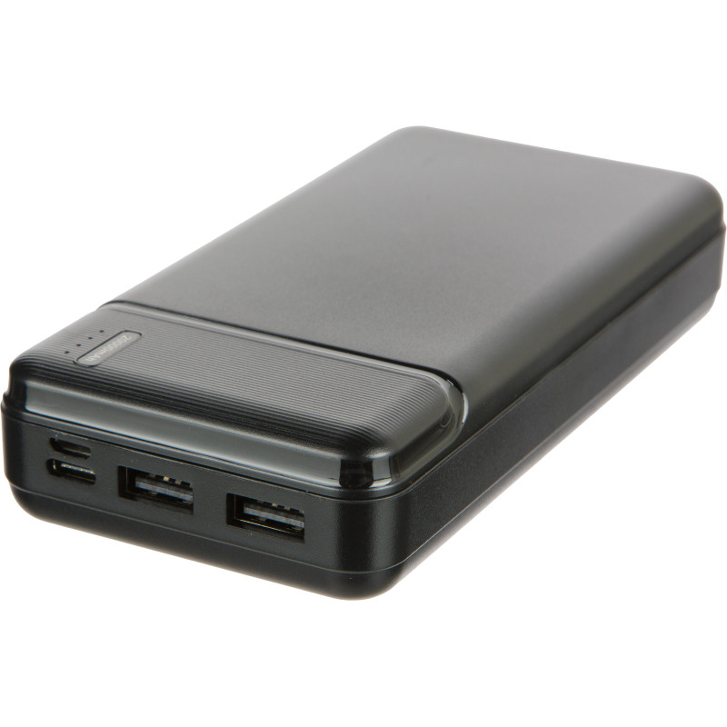 Внешний аккумулятор ProMega C-PBQ8, 20000mAh, 2.1A, Type-C/MicroUSB+к, чер