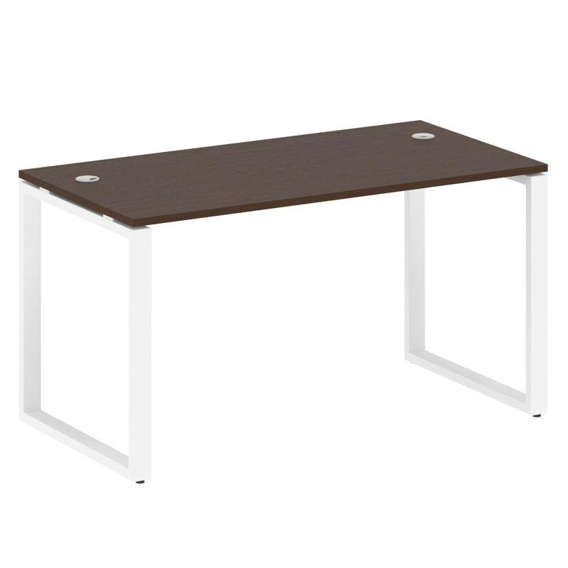 Metal System Стол письменный на О-образном м/к БО.СП-3 Венге Цаво/Металл Белый 1400*720*750 Metal System Стол письменный на О-образном м/к БО.СП-3 Венге Цаво/Металл Белый 1400*720*750