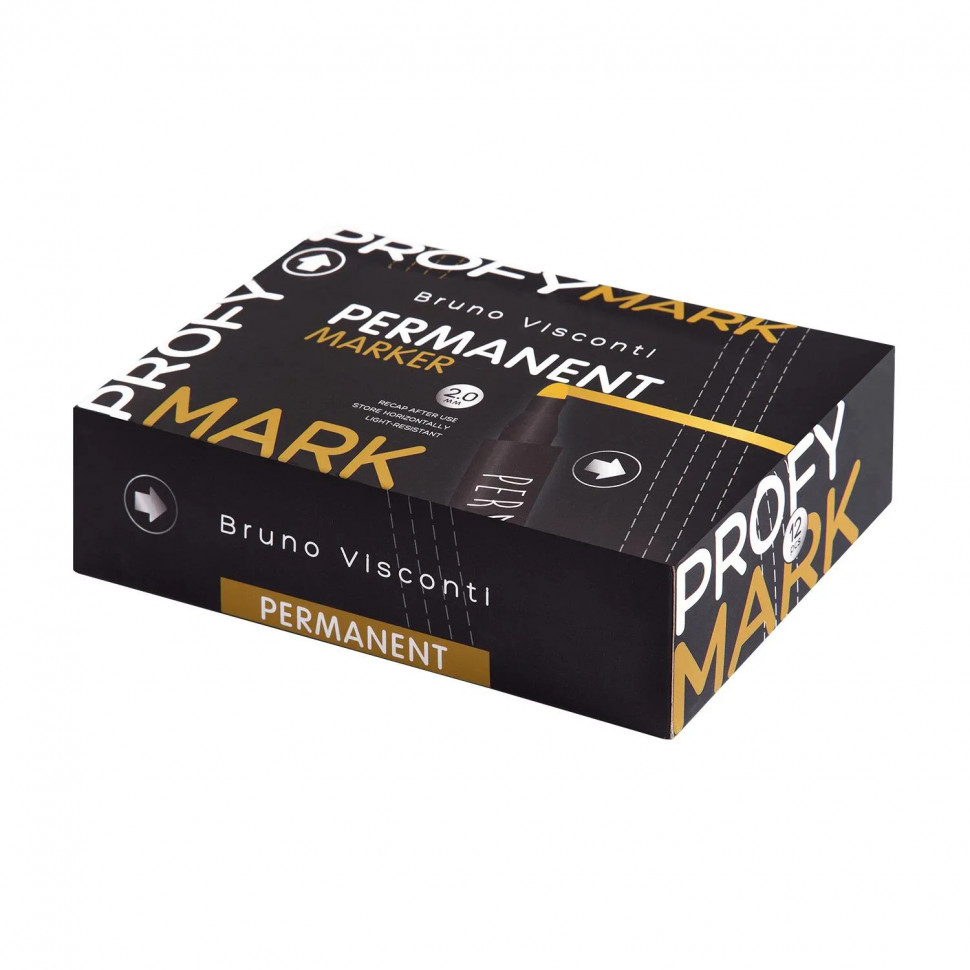 Маркер перманентный Bruno Visconti PROFYMARK , БЕЛЫЙ 22-0135