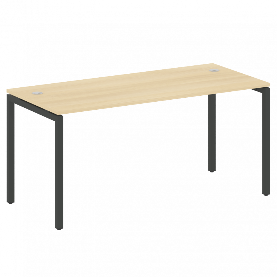 Metal System Quattro Стол письменный на П-образном м/к 40БП.СП-4 Акация Лорка/Металл Антрацит 1600*7