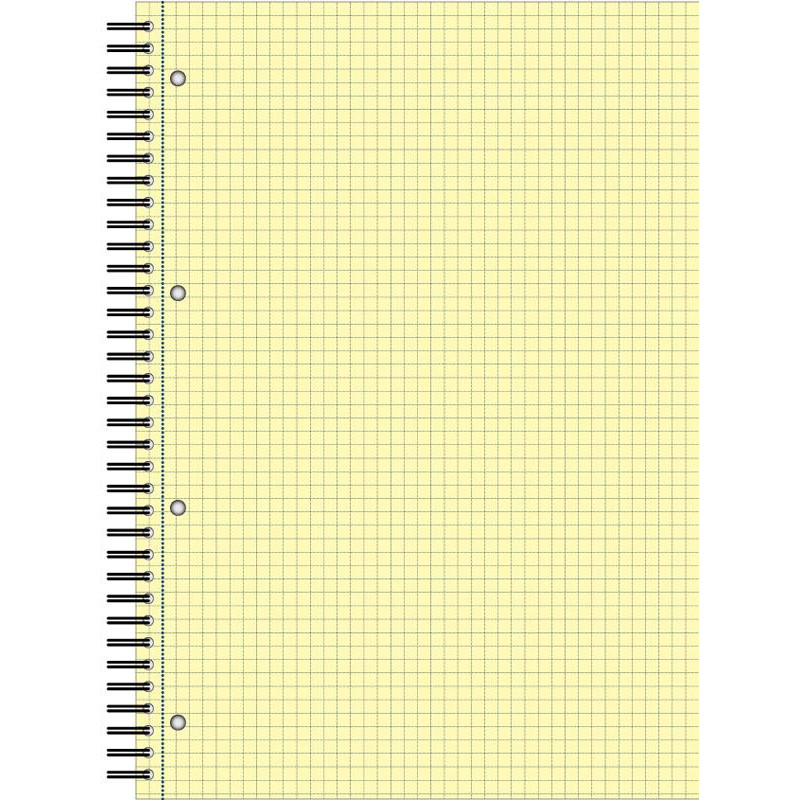 Бизнес-тетрадь 80л,кл,А4,Yellow Pad,спираль,тон.блок 70г/м