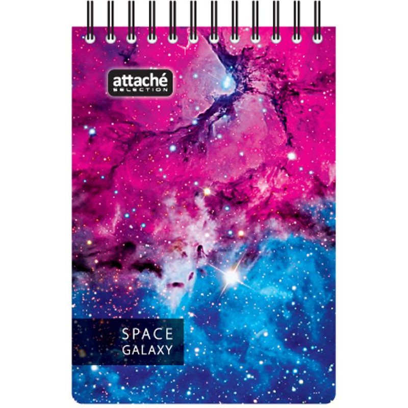 Блокнот 120л,А6,Space Galaxy,белый