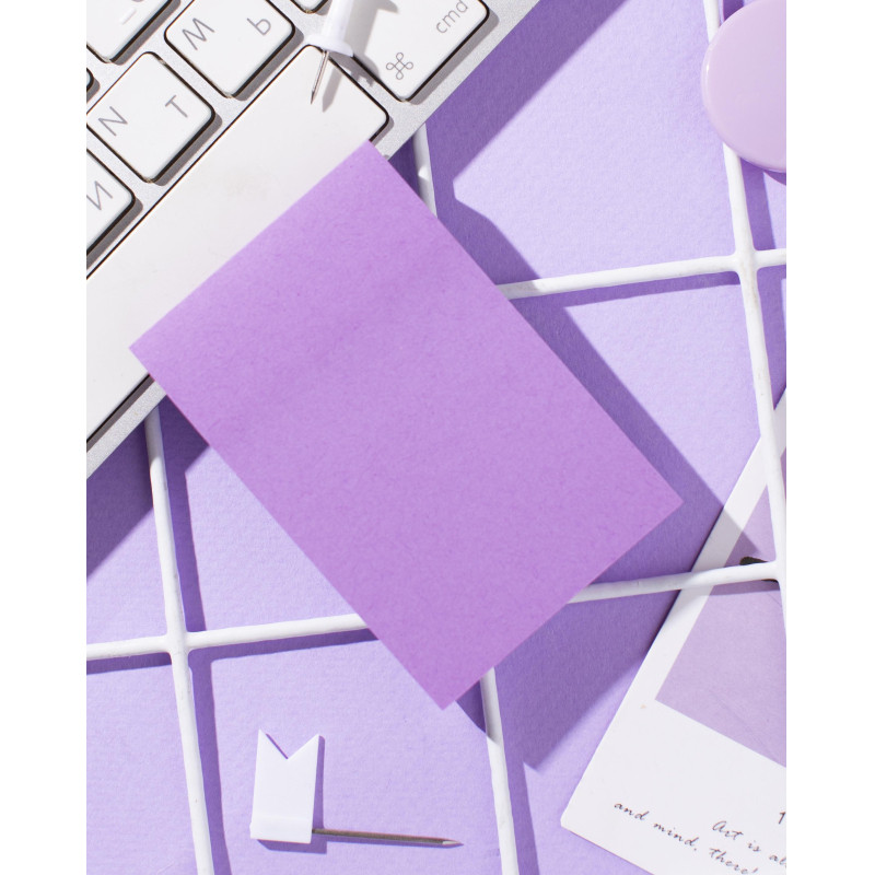 Стикеры Attache Selection с клеев. краем 76х51, неон, фиолет. 100л