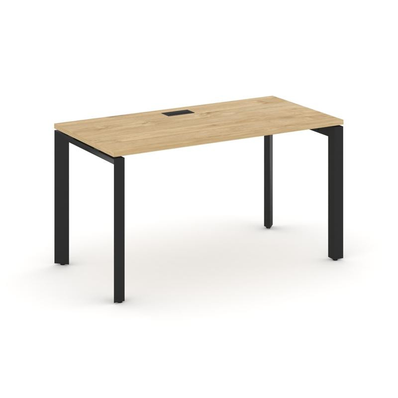 Style Project Стол письменный SN-59P.SP-002 Тиквуд Светлый/Металл Черный/Черный Заглушка 1180*600*75