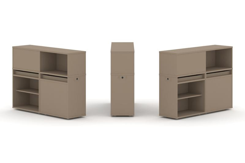 Estetica Набор №11. Тумба двойная+низкая надставка ES.NB.2N-11 Латте 1500*410*1135 Estetica Набор №11. Тумба двойная+низкая надставка ES.NB.2N-11 Латте 1500*410*1135