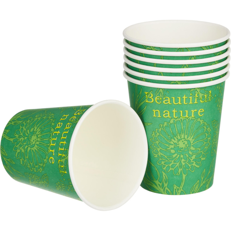 Стакан одноразовый бум 1 сл. 250 мл d-80мм ЭКО 50шт/уп