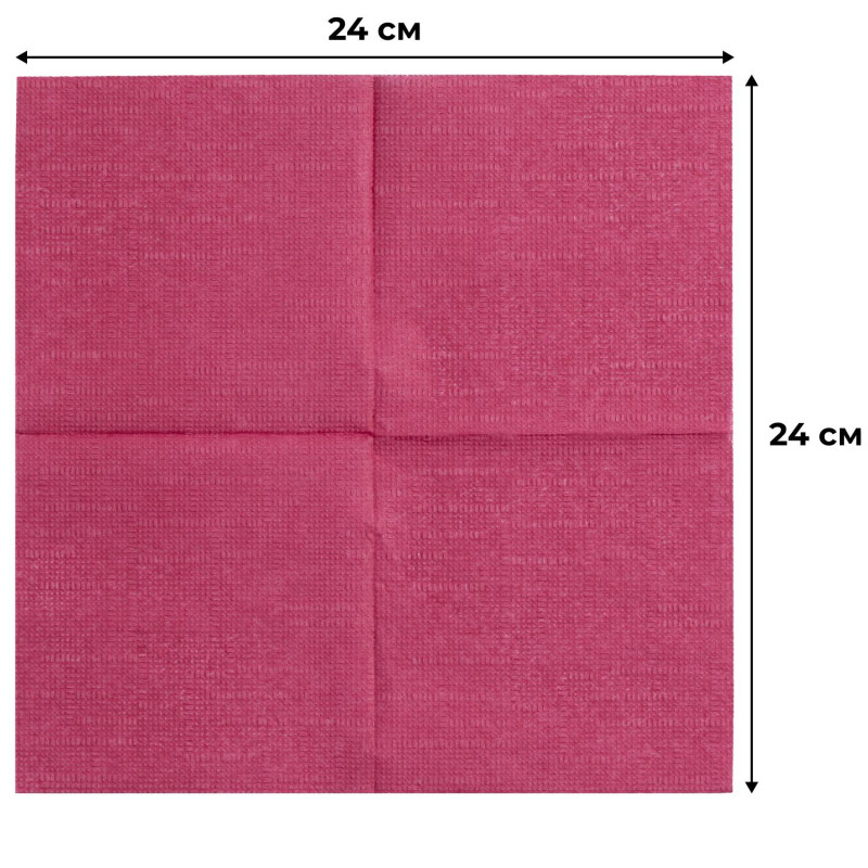 Салфетки бумажные Luscan Profi Pack 1сл24х24 бордовый400шт/уп