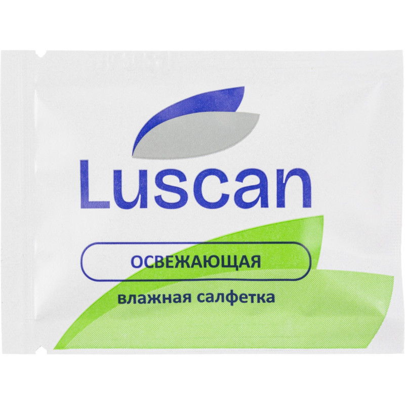 Салфетки влажные Luscan освежающие в саше 15х17см 1000шт/уп