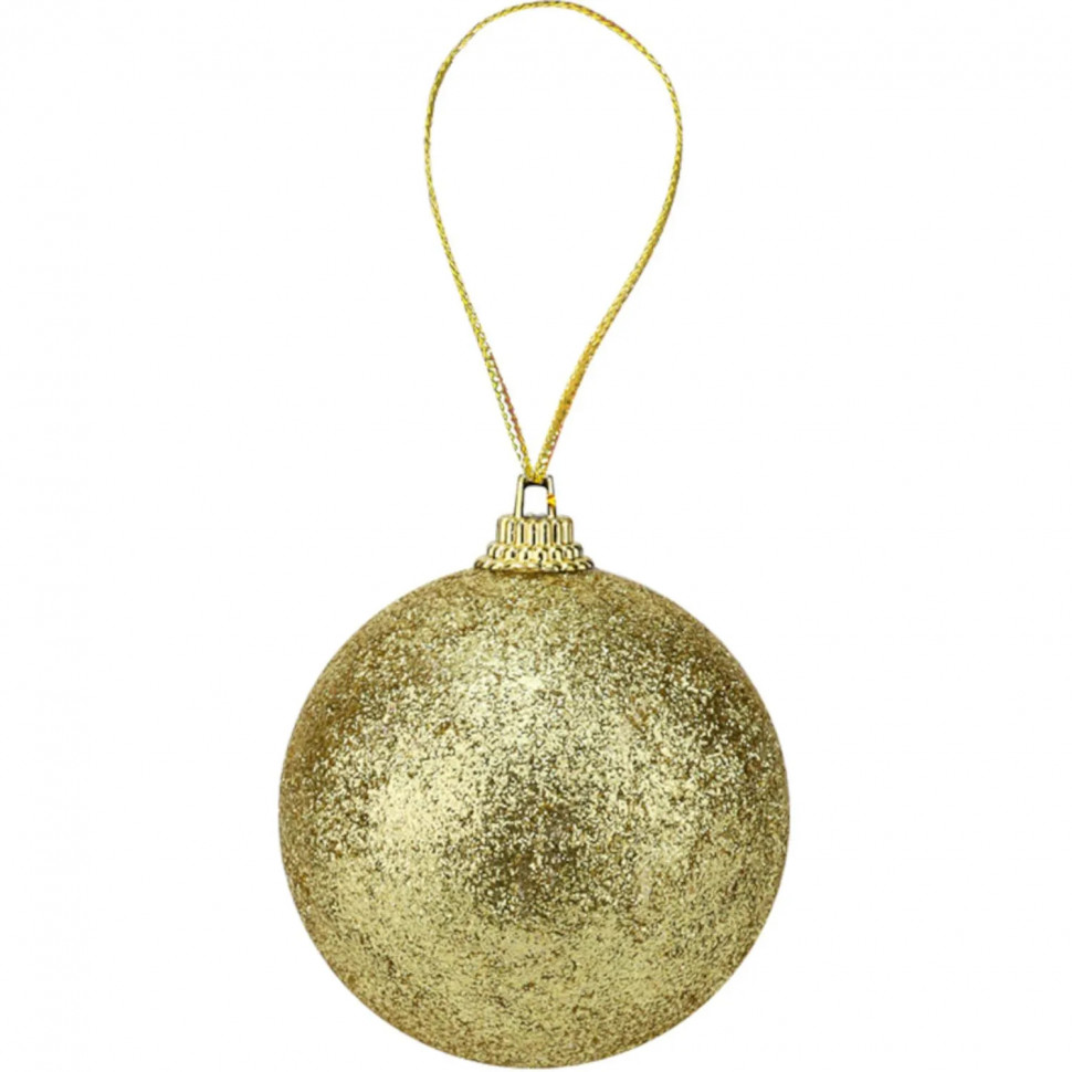 Набор игрушек золотых новогодних, 6 см Снеговик, 12 шт. НУ-4408