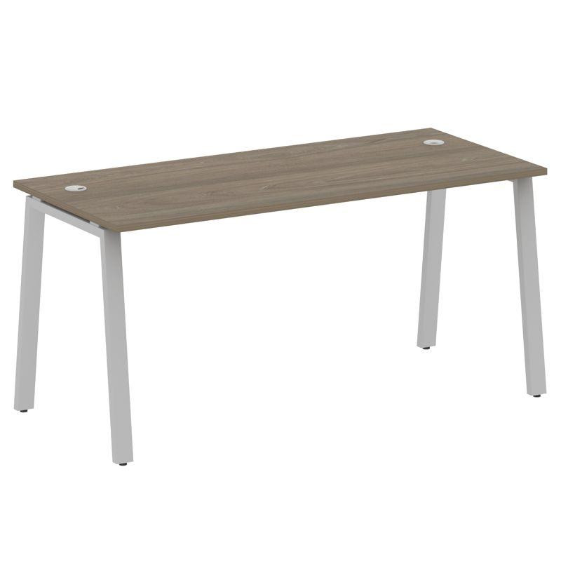 Metal System Стол письменный на А-образном м/к БА.СП-4 Вяз Благородный/Металл Серый 1600*720*750 Metal System Стол письменный на А-образном м/к БА.СП-4 Вяз Благородный/Металл Серый 1600*720*750