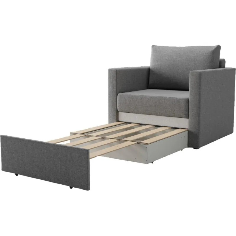 Кресло SAL_0MX_АЛЬФА раскладное, ткань Рогожка Шифт темно-серый