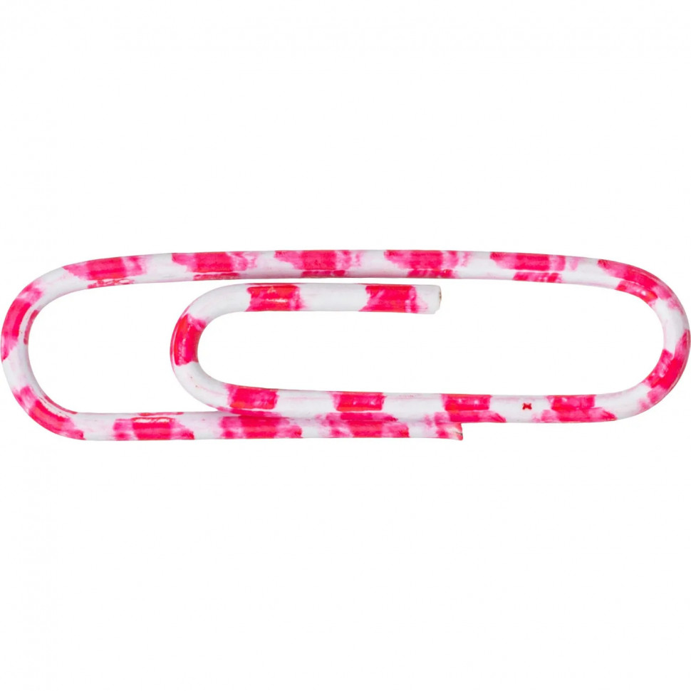 Скрепки Attache Зебра с полимерным покрытием,28 мм,разноцветные,100 шт/уп