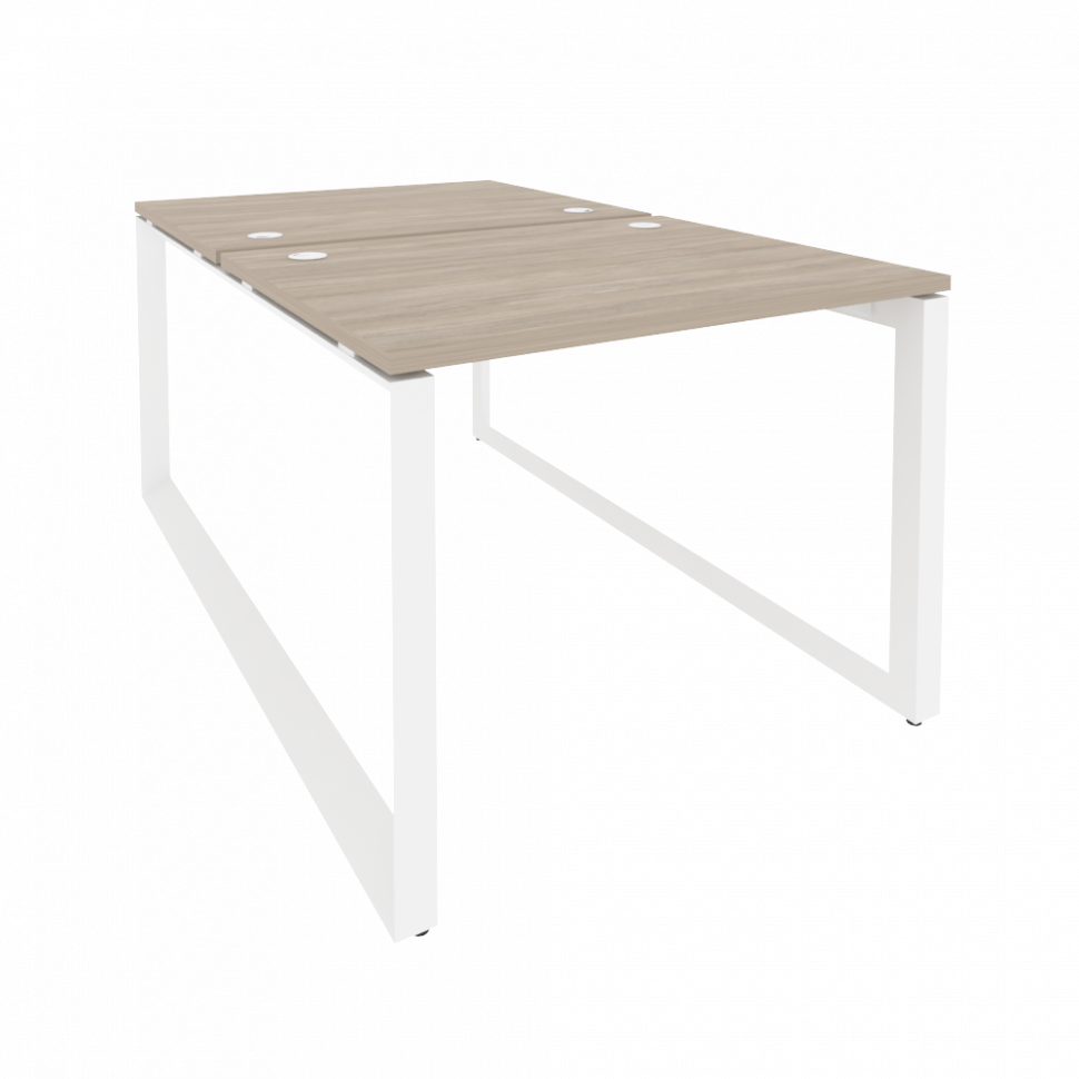 Onix Рабочая станция на О-образном м/к O.MO-D.RS-2.1.8 Дуб Аттик/Металл Белый 980*1635*750