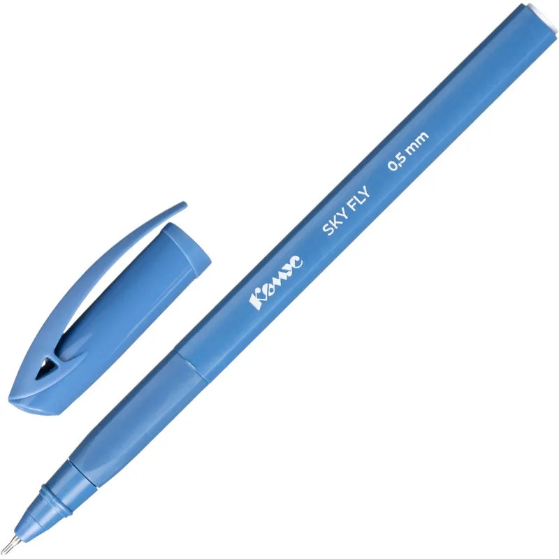 Ручка шариковая Комус Sky Fly, д.ш. 0,7 мм, манж, синяя