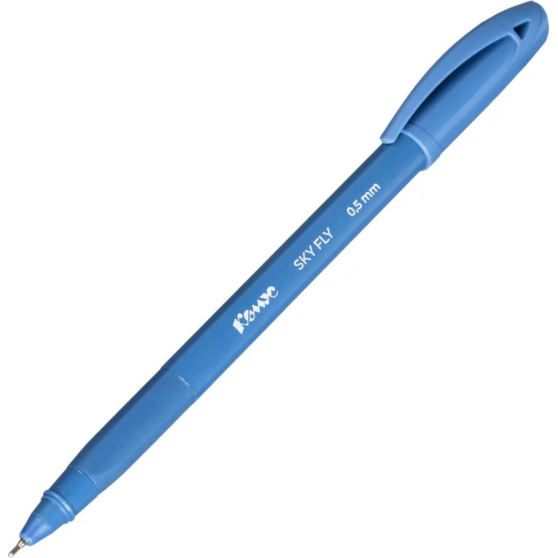 Ручка шариковая Комус Sky Fly, д.ш. 0,7 мм, манж, синяя