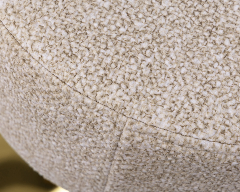 Пуф DOBRIN DANNY GOLD, бежевый твид (LEO26)