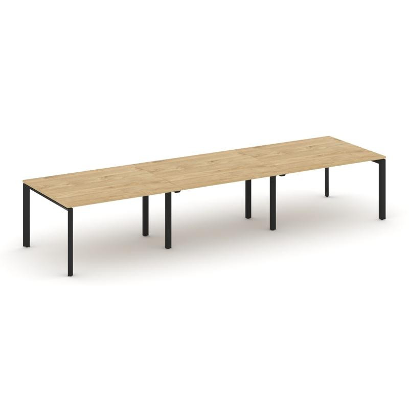 Style Project Стол переговорный SN-59P.SPRG-053.3 Тиквуд Светлый/Металл Черный 4140*1180*750