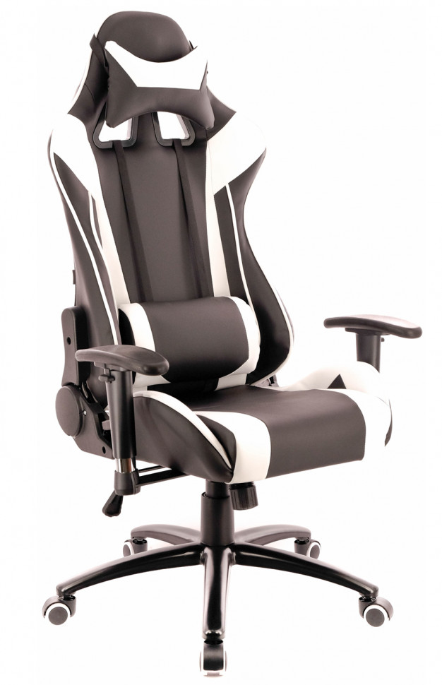 Кресло Everprof Lotus (Лотус) S6 Экокожа Черный/Белый