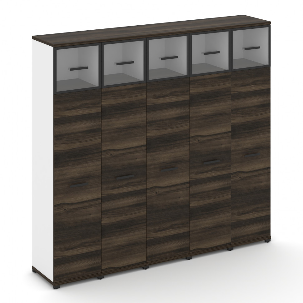 Concept Шкаф 5 узких секций, 5 ниш CN.STU-557 RPB B Дуб Мали/Белый Бриллиант/Металл Черный/Прозрачны Concept Шкаф 5 узких секций, 5 ниш CN.STU-557 RPB B Дуб Мали/Белый Бриллиант/Металл Черный/Прозрачны