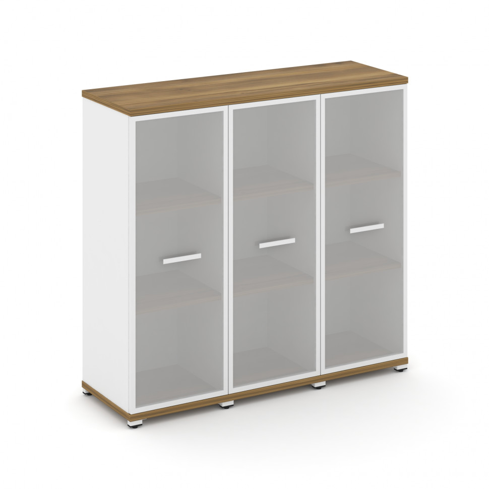 Concept Шкаф 3 узкие секции, 3 ниши CN.STU-336 RMW W Сандал Янтарный/Белый Бриллиант/Металл Белый/Са