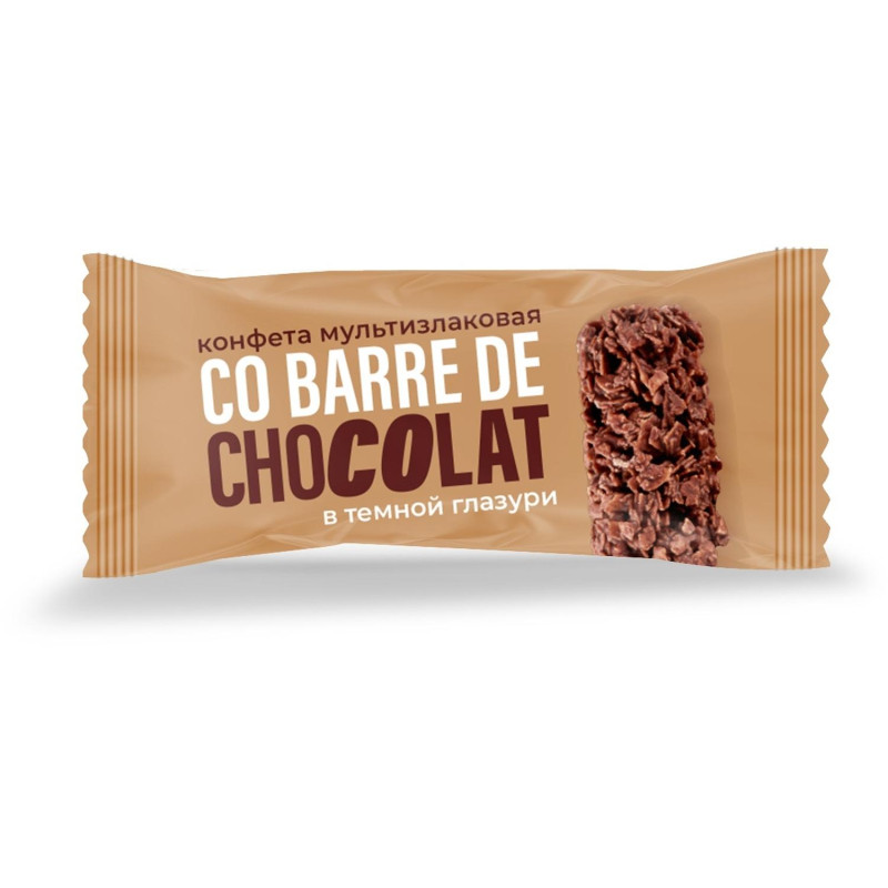 Конфеты Co barre de CHOCOLAT мультиз. с темной кондитерской глаз., 500г