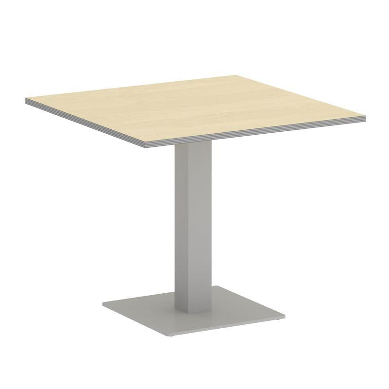 Riva Стол квадратный А.СПРГ-2 Клен Металлик New/Металл Серый 900*900*750
