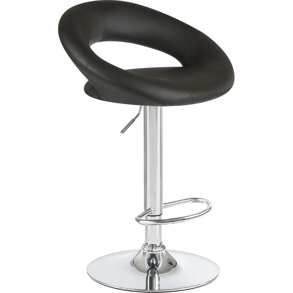 Стул барный 0MX_LO_DOBRIN MIRA LM-5001_CH-M_EL чёрный