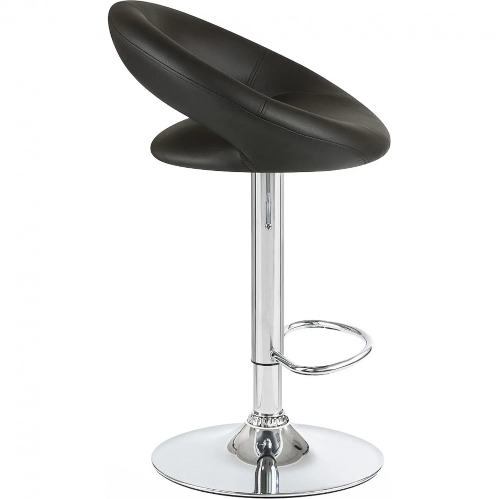 Стул барный 0MX_LO_DOBRIN MIRA LM-5001_CH-M_EL чёрный