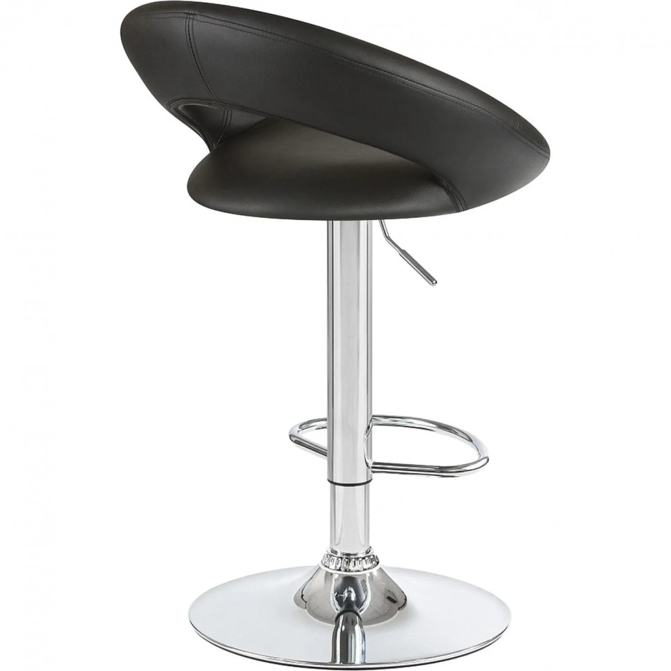 Стул барный 0MX_LO_DOBRIN MIRA LM-5001_CH-M_EL чёрный