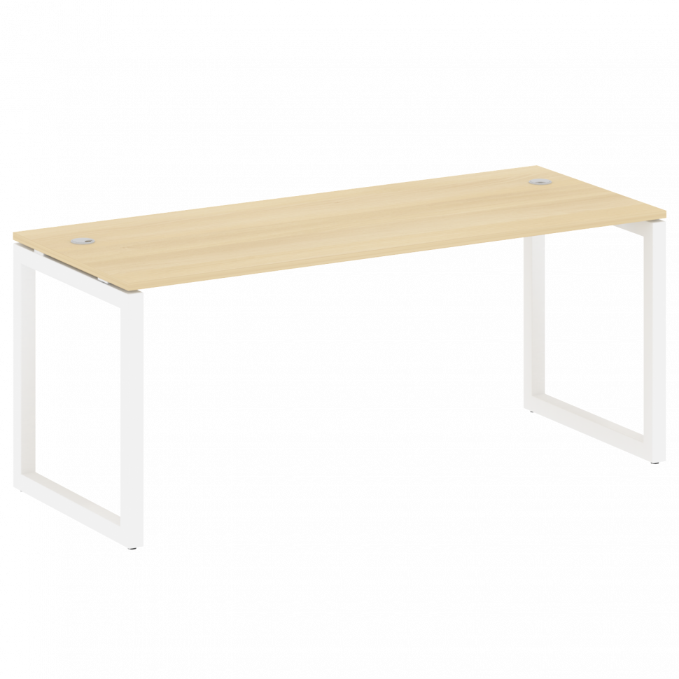 Metal System Quattro Стол письменный на О-образном м/к 50БО.СП-5 Акация Лорка/Металл Белый 1800*720* Metal System Quattro Стол письменный на О-образном м/к 50БО.СП-5 Акация Лорка/Металл Белый 1800*720*