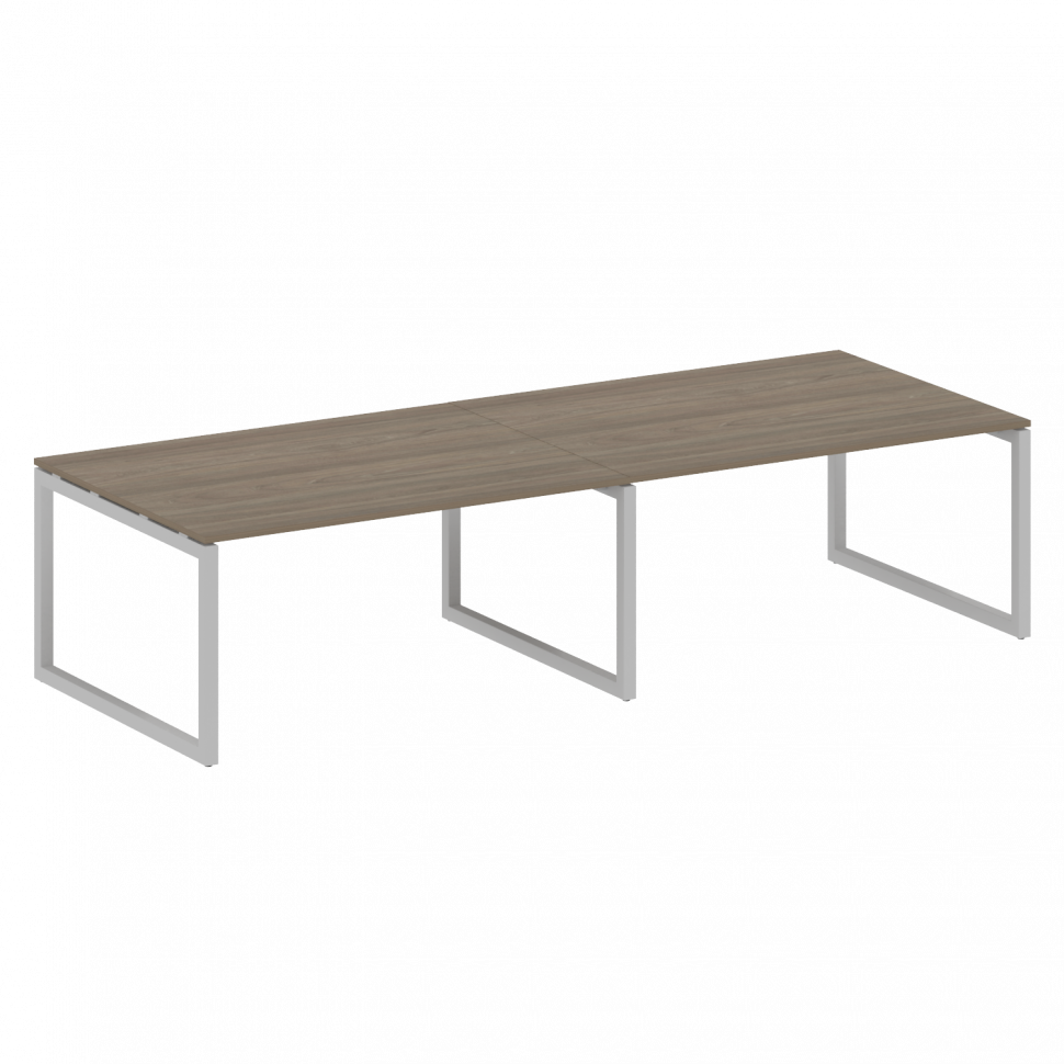 Metal System Quattro Переговорный стол (2 столешницы) на О-образном м/к 50БО.ПРГ-2.4 Вяз Благородный Metal System Quattro Переговорный стол (2 столешницы) на О-образном м/к 50БО.ПРГ-2.4 Вяз Благородный