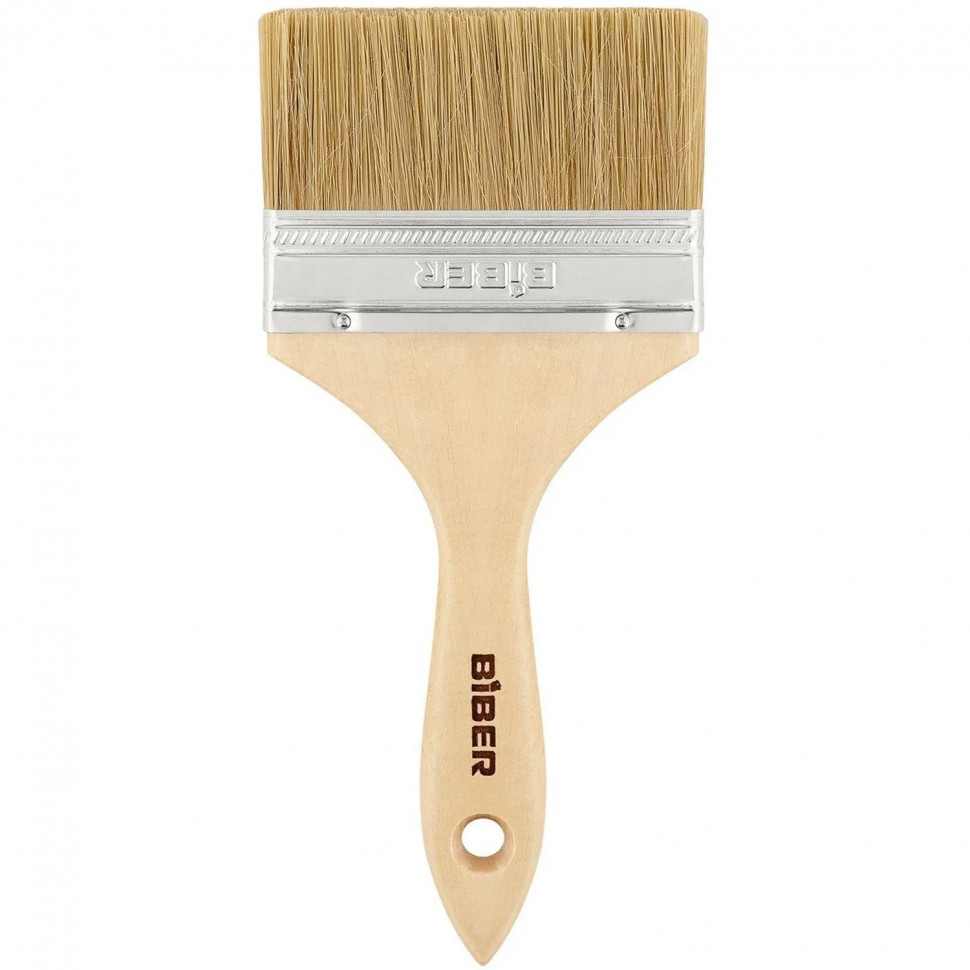 Кисть флейцевая БИБЕР 31006 ЭКО натуральная щетина, 100 мм СПб