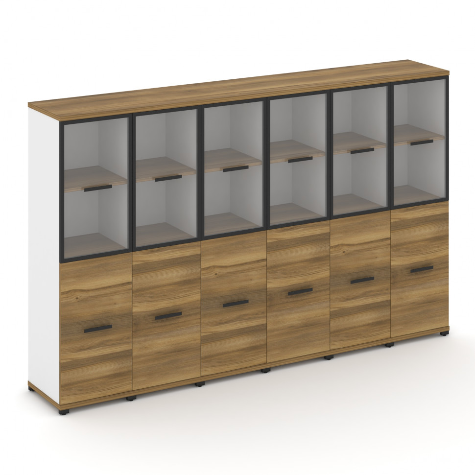 Concept Шкаф 6 узких секций, 4 ниши CN.STU-462 RPB B Сандал Янтарный/Белый Бриллиант/Металл Черный/П Concept Шкаф 6 узких секций, 4 ниши CN.STU-462 RPB B Сандал Янтарный/Белый Бриллиант/Металл Черный/П