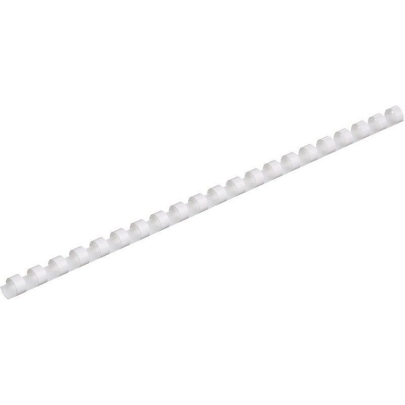 Пружины для переплета пластиковые ProfiOffice 10мм, белые 100шт/уп.