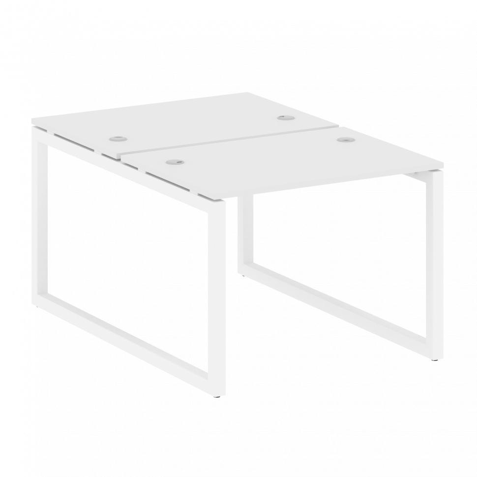 Metal System Quattro Рабочая станция на О-образном м/к 50БО.РАС-СП-2.1 Белый/Металл Белый 1000*1475*