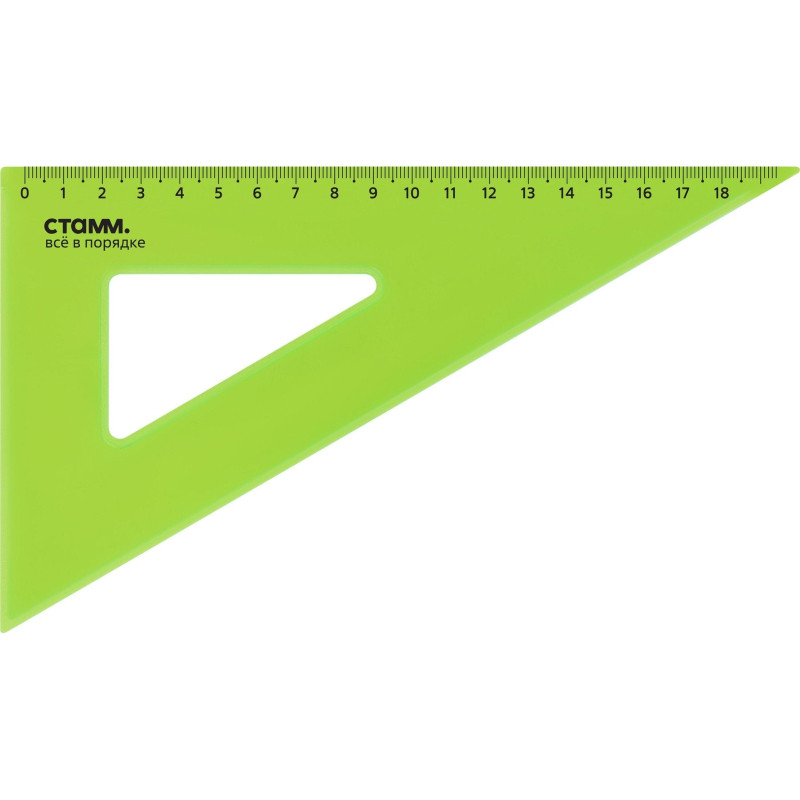 Треугольник 18 см угол 30 градусов Neon Cristal цвет ассорти ТК-47 Треугольник 18 см угол 30 градусов Neon Cristal цвет ассорти ТК-47